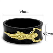 Load image into Gallery viewer, Black Onyx &amp; Gold Crucifix Ring - Kick Doors Apparel 