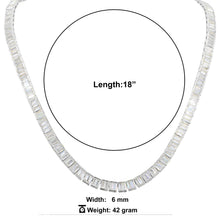 Load image into Gallery viewer, Square Cut Tennis Chain - Kick Doors Apparel 