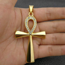 Load image into Gallery viewer, ANKH STEEL PENDANT - Kick Doors Apparel 