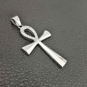 ANKH STEEL PENDANT - Kick Doors Apparel 