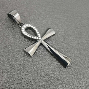 ANKH STEEL PENDANT - Kick Doors Apparel 