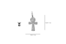 Load image into Gallery viewer, Solid Sterling Silver Ankh Pendant - Kick Doors Apparel 