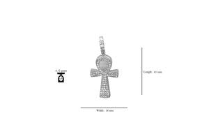 Solid Sterling Silver Ankh Pendant - Kick Doors Apparel 