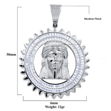 Load image into Gallery viewer, SILVER SCRIPTURAL PENDANT - Kick Doors Apparel 