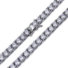 Load image into Gallery viewer, 4MM Sterling Silver Tennis Choker - Kick Doors Apparel 