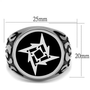 Stainless Steel Shurikan Ring - Kick Doors Apparel 