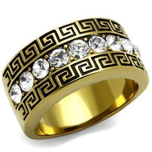 Load image into Gallery viewer, Greek Patterned Stainless Steel Ring - Kick Doors Apparel 