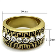 Load image into Gallery viewer, Greek Patterned Stainless Steel Ring - Kick Doors Apparel 